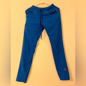 HCA Skinny Royal Blue Scrub Pants